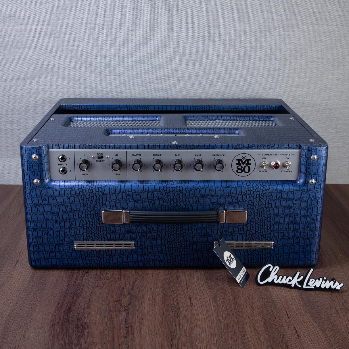 Magnatone Super Fifty-Nine M-80 1x12-Inch Tube Combo Guitar Amplifier - Blue - New