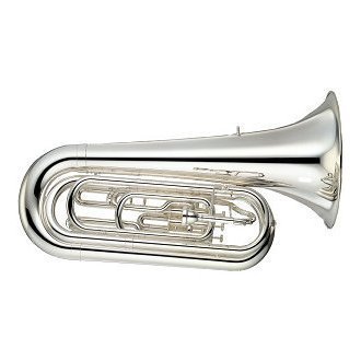 Yamaha YBB-201MSWC BBb 4/4 Marching Tuba - Silver Plated