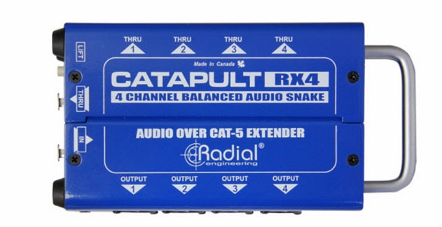 Radial Catapult RX4 4-Channel Cat 5 Audio Snake - Receiver - Mint, Open Box