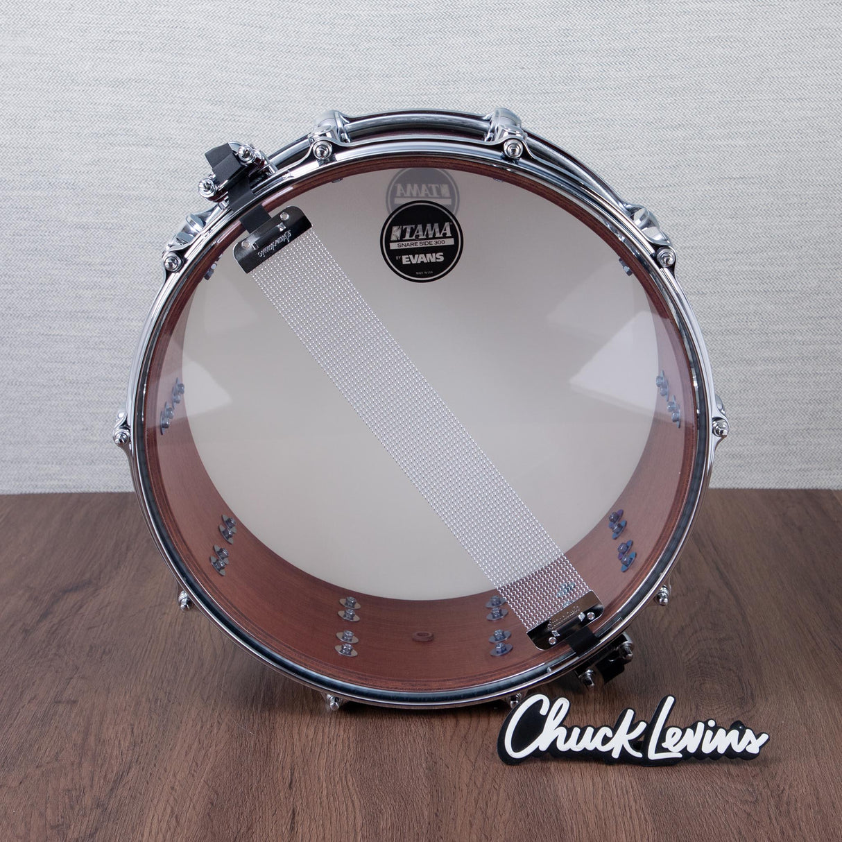 Tama 6.5 x 14-Inch Starclassic Bubinga Snare Drum - Volcanic Red Burst