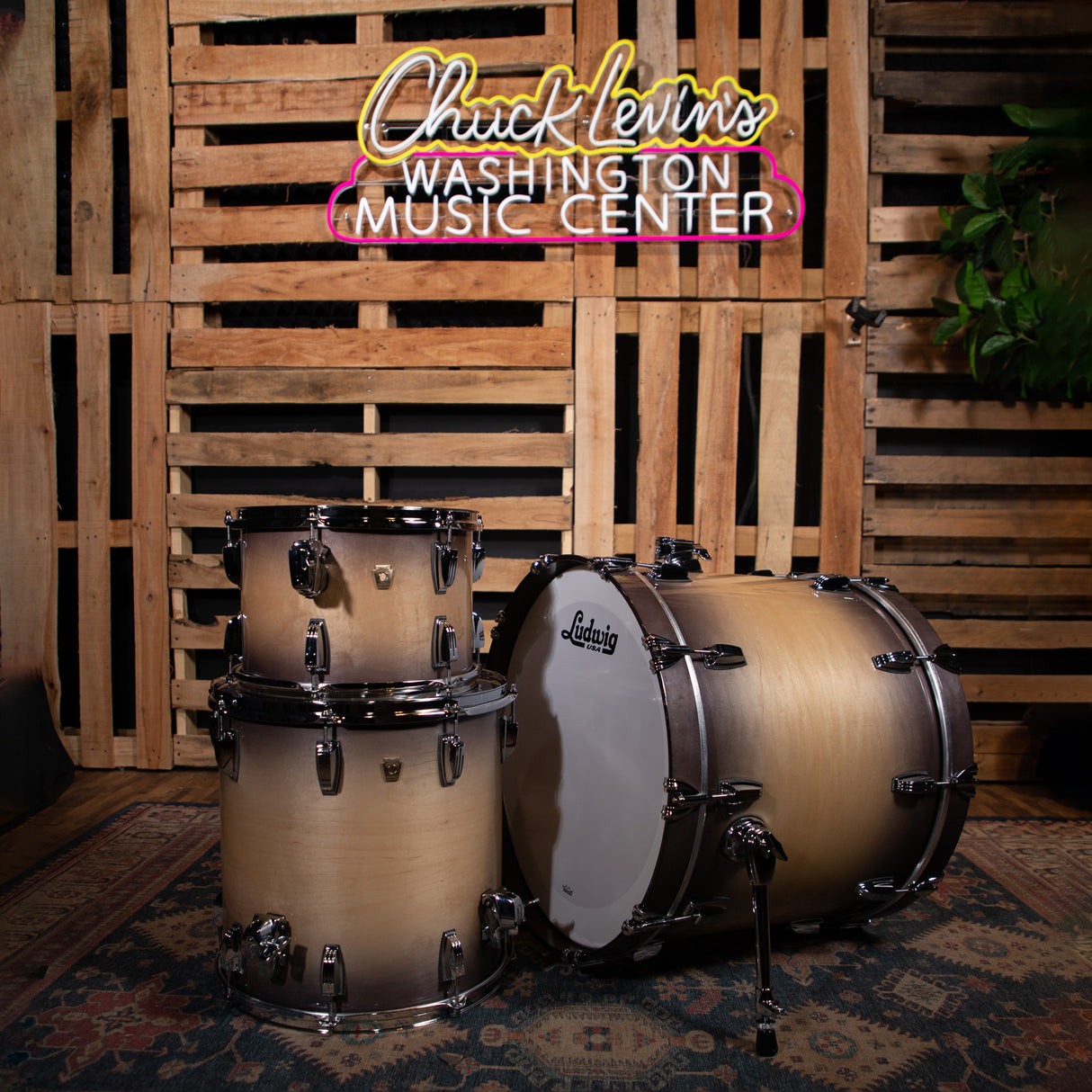 Ludwig Classic Maple 3-Piece Shell Pack - Burnt Natural Finish