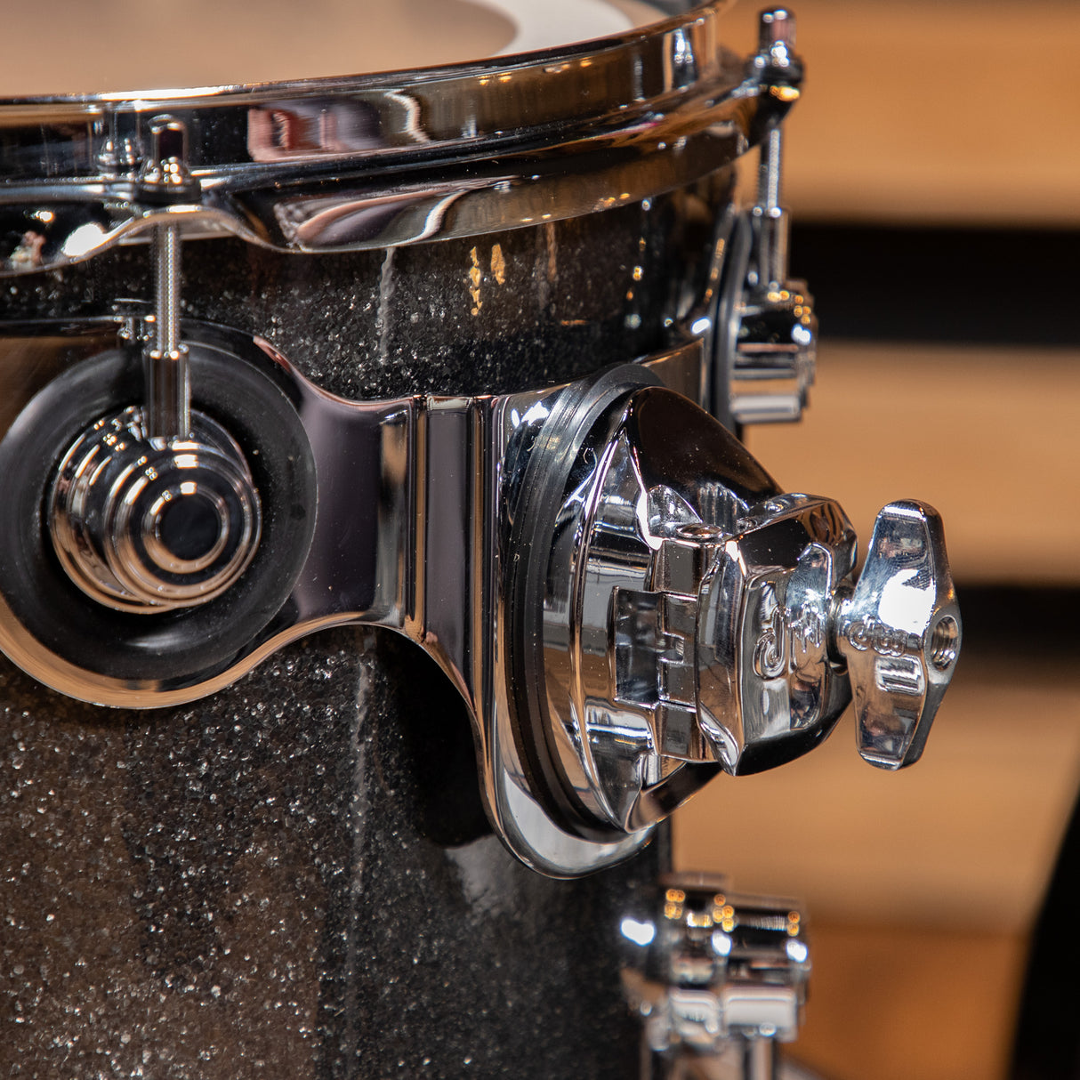 DW Performance Series 3-Piece Shell Pack with 22-Inch Kick - Pewter Sparkle