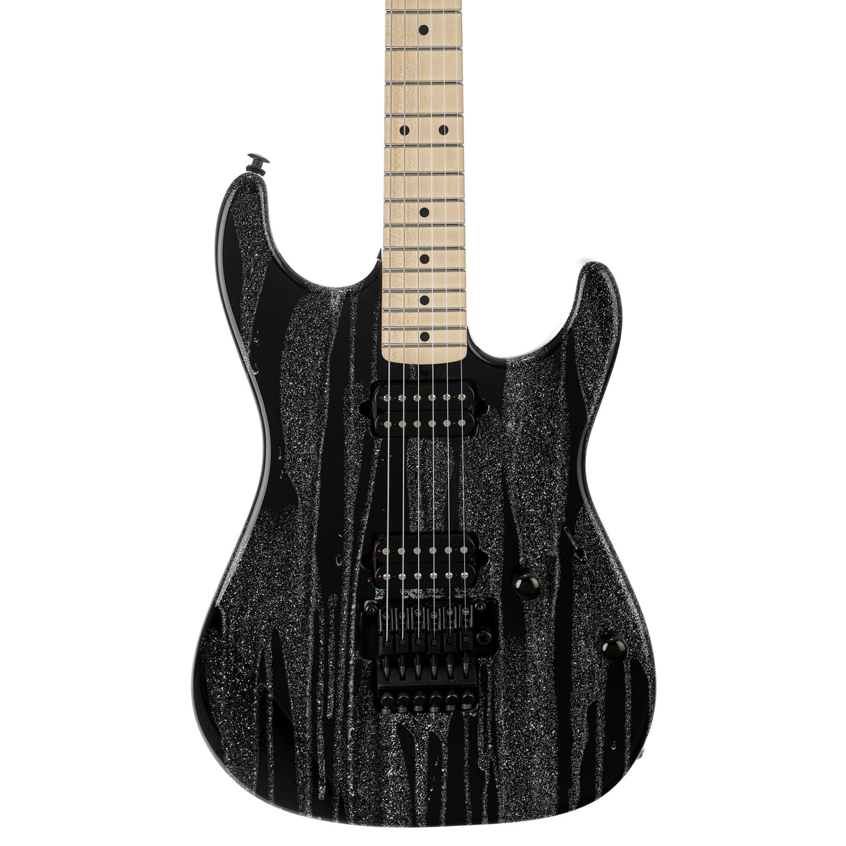 Suhr Custom Standard Electric Guitar w/ Floyd Rose - Silver Sparkle Drip