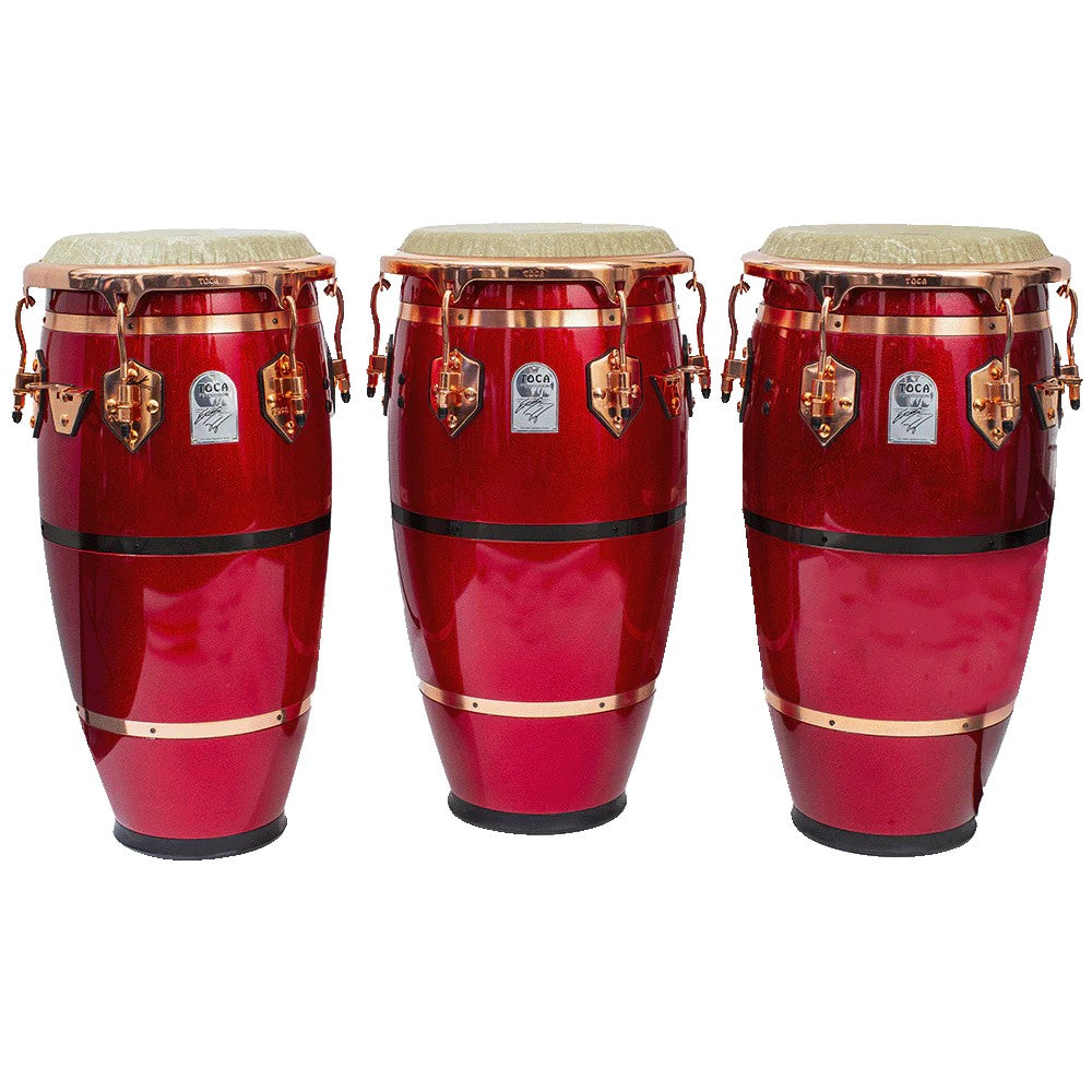 Toca Eric Velez 3-Piece Signature Series Conga Set - Rojo Arandano