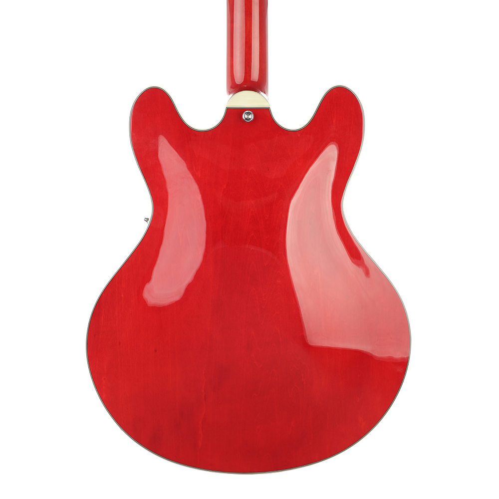 Eastman T386 Thinline Semi-Hollow Guitar - Red - New