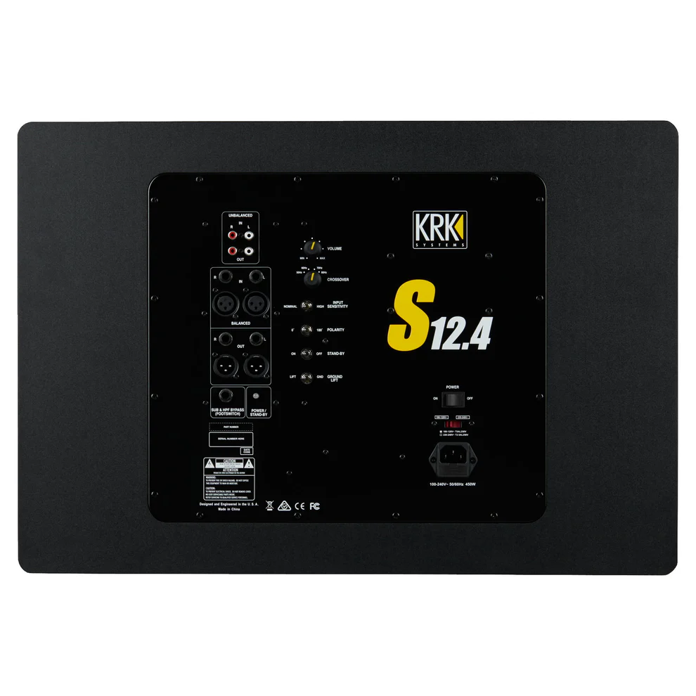 KRK S12.4 12 Inch Studio Subwoofer