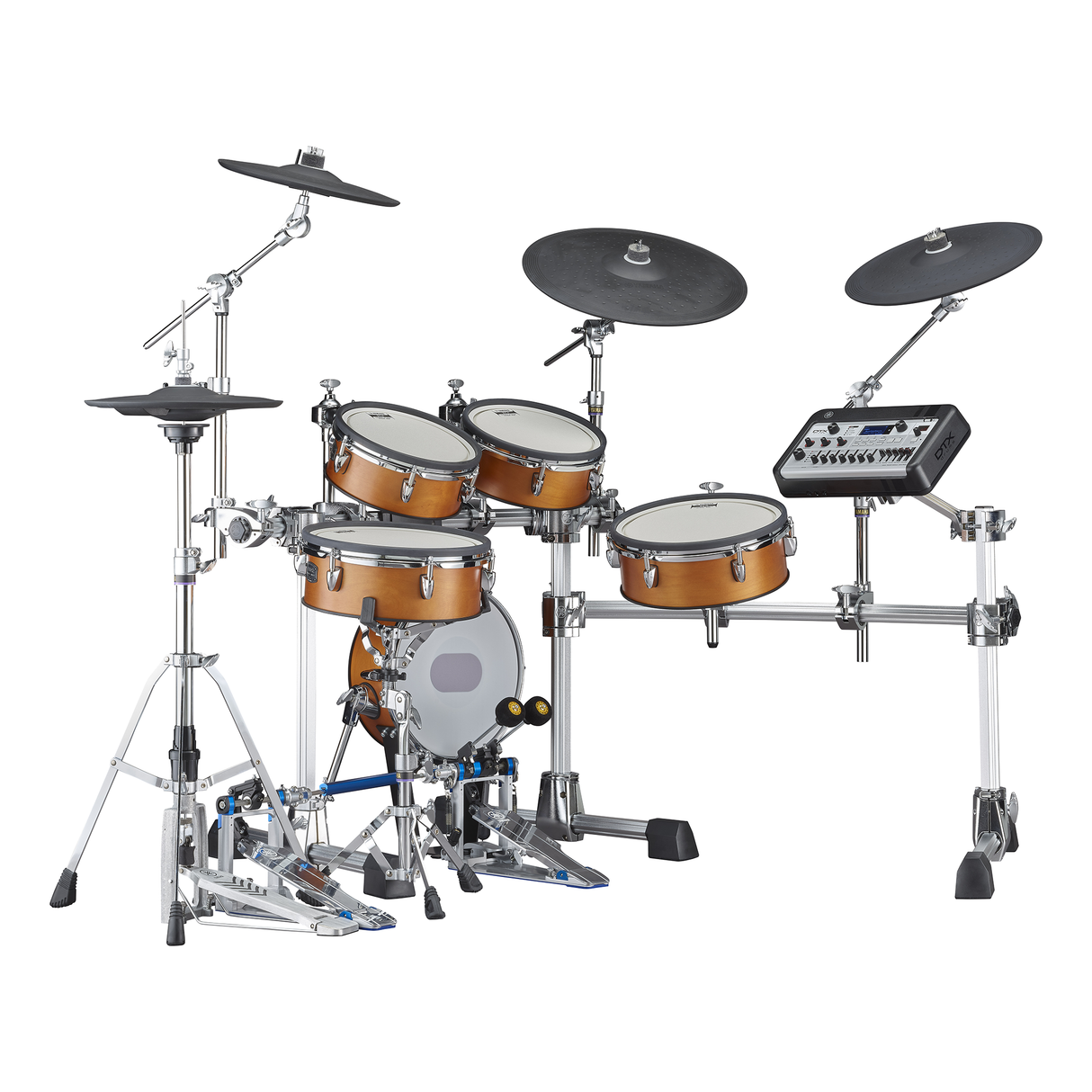 Yamaha DTX10K-X RW Electronic Drum Kit, TCS Pads - Real Wood Finish