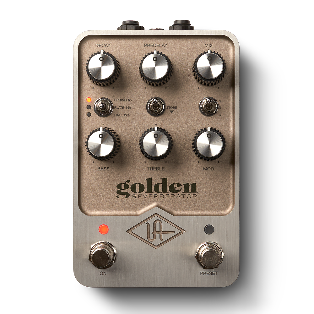 Universal Audio Golden Reverberator Stereo Effects Pedal - Mint, Open Box