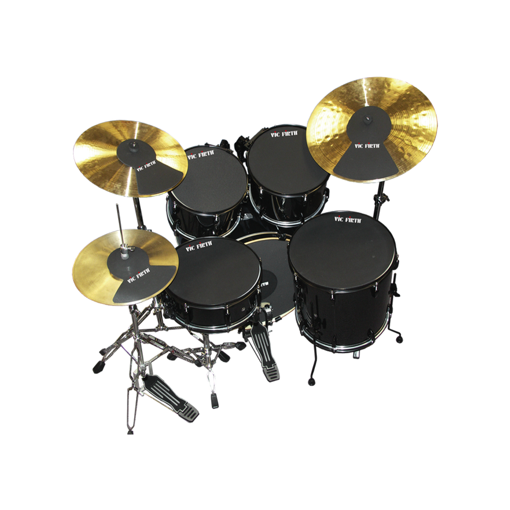 Vic Firth Drum and Cymbal Mute Prepack - 10", 12", 14", 16", HiHat, Cymbals