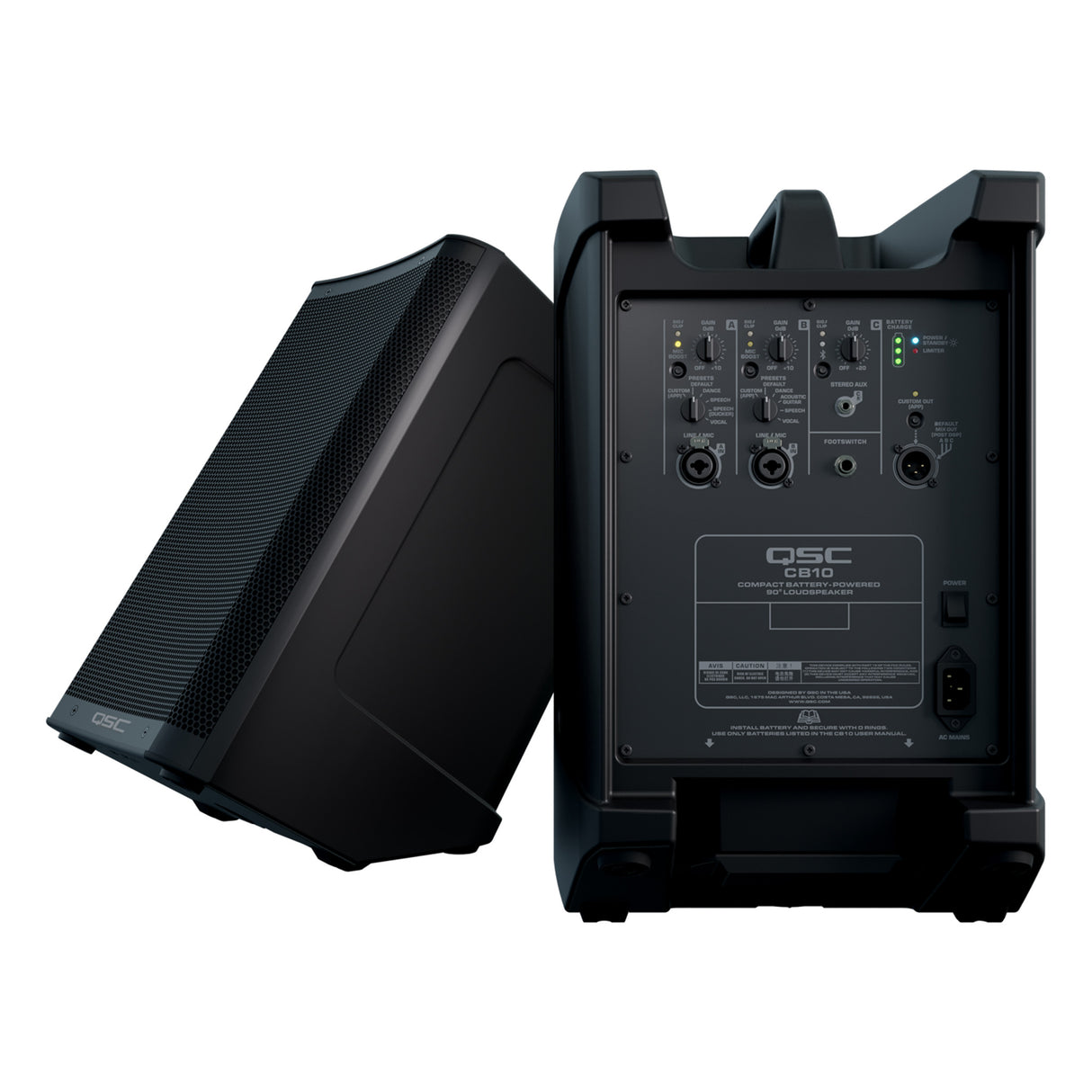QSC CB10 10-Inch Battery Powered Loudspeaker - Open Box, Mint