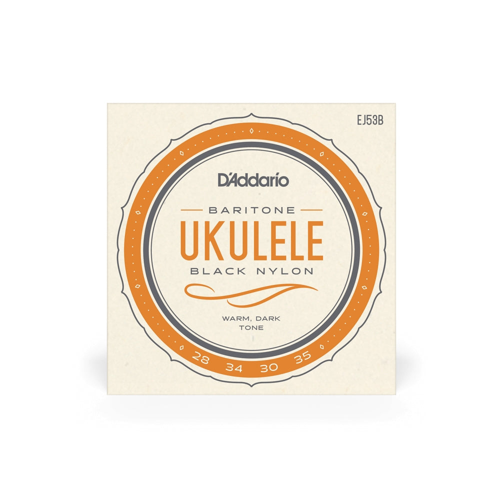 D'Addario EJ53B Baritone Black Nylon Ukulele Strings