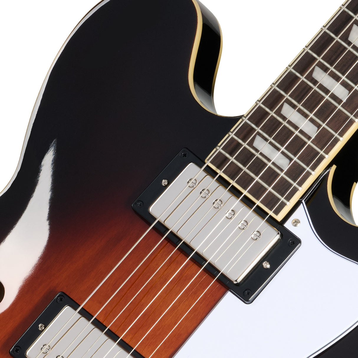 Epiphone Bonehead Riviera Semi-Hollow Electric Guitar - Dark Tobacco Sunburst