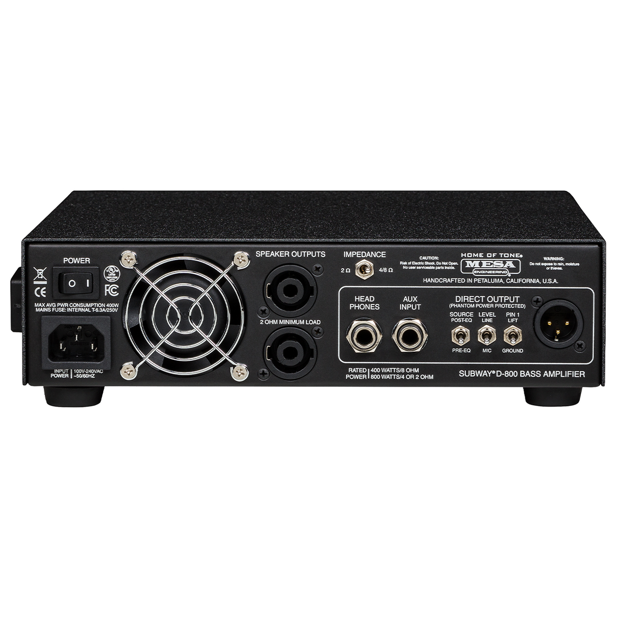 Mesa/Boogie Subway D-800 Lightweight 800-Watt Bass Amp Head