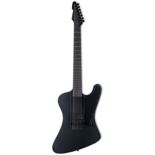 ESP Phoenix-7 Baritone Black Metal 7-String Electric Guitar - Black Satin - New