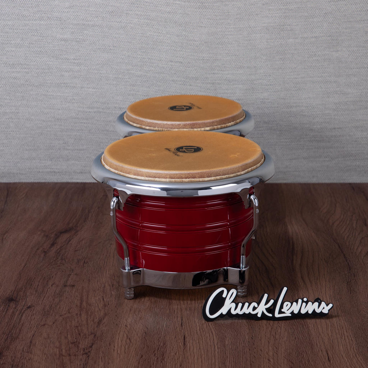 LP Generation II Bongos - Wine Red with Chrome Hardware