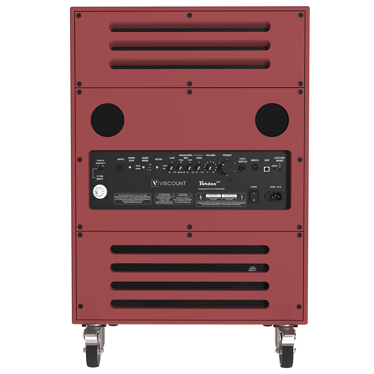 Viscount Votex 315 Rotary Speaker - Red Walnut