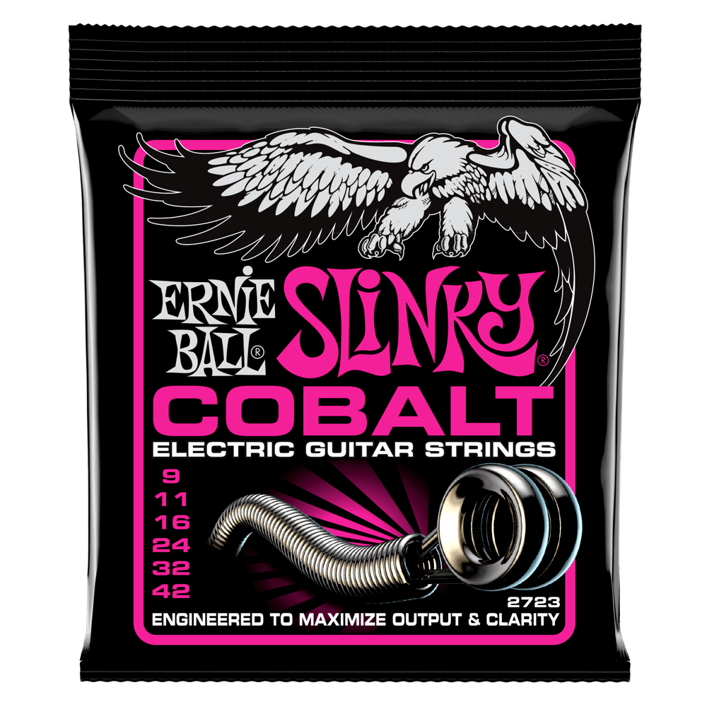 Ernie Ball Super Slinky Cobalt Electric Guitar Strings .009-.042