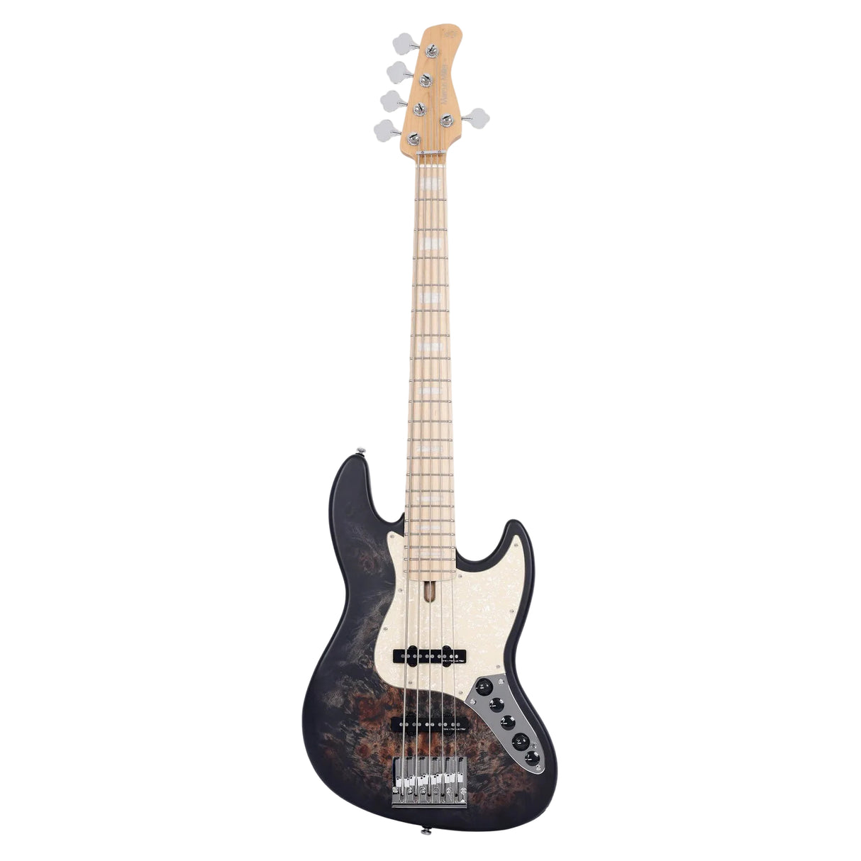 Sire Marcus Miller V7 Ash Reissue 5-String Electric Bass Guitar - Transparent Black Satin