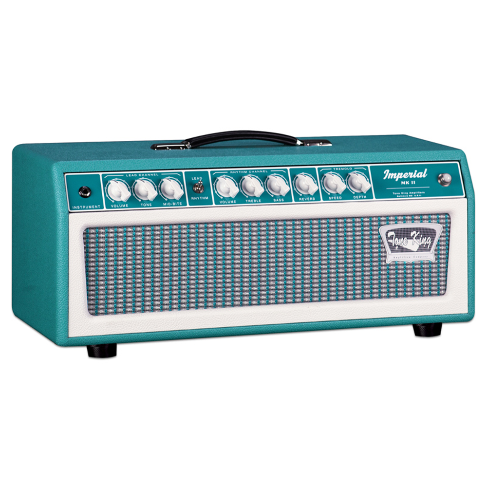 Tone King Imperial MKII 20-Watt 2-Channel Tube Amplifier Head - Turquoise - New,Turquoise