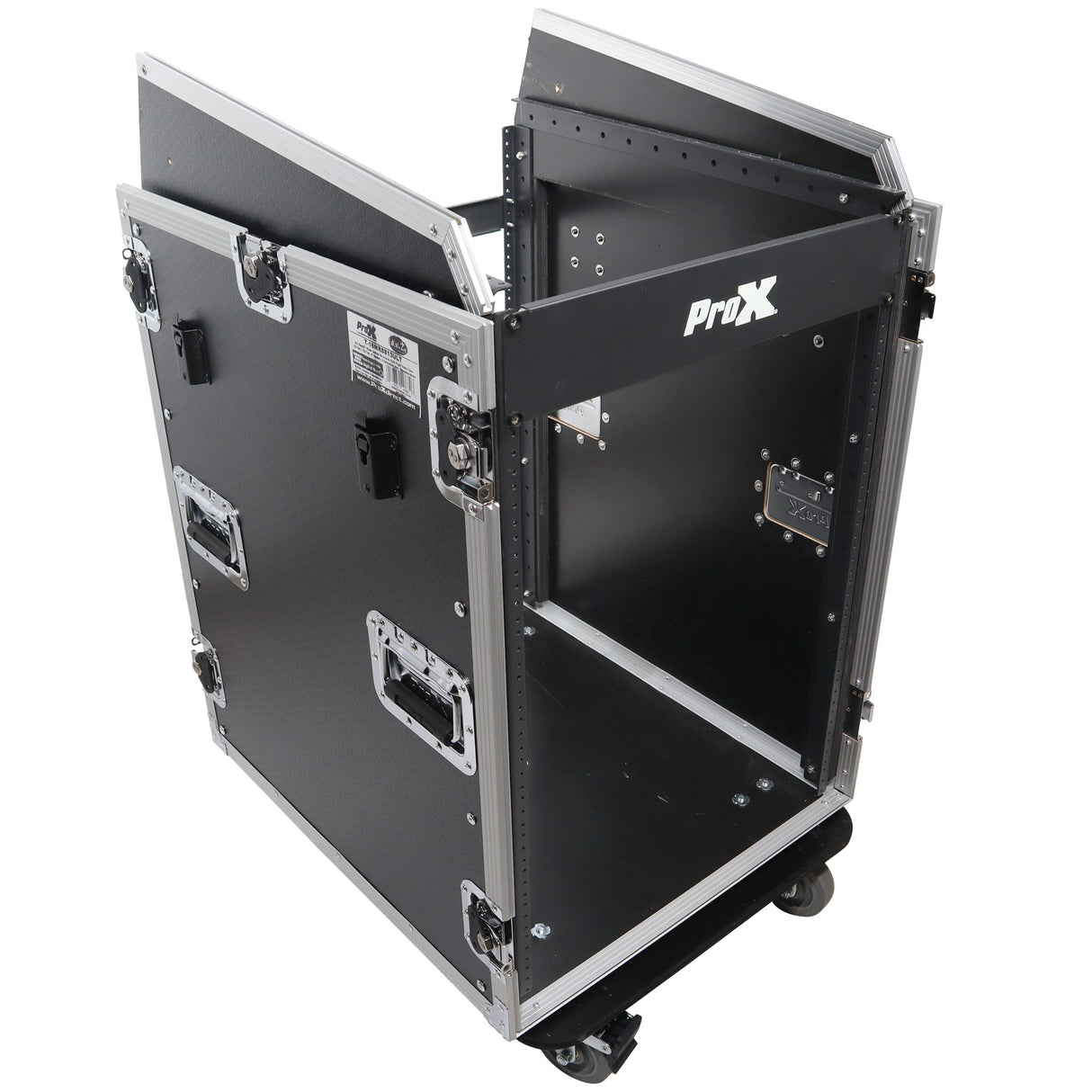 ProX T-16MRSS13ULT Universal 19 Rack-mount Mixer with 13U Top and 16U Front with 2 Side Work Tables