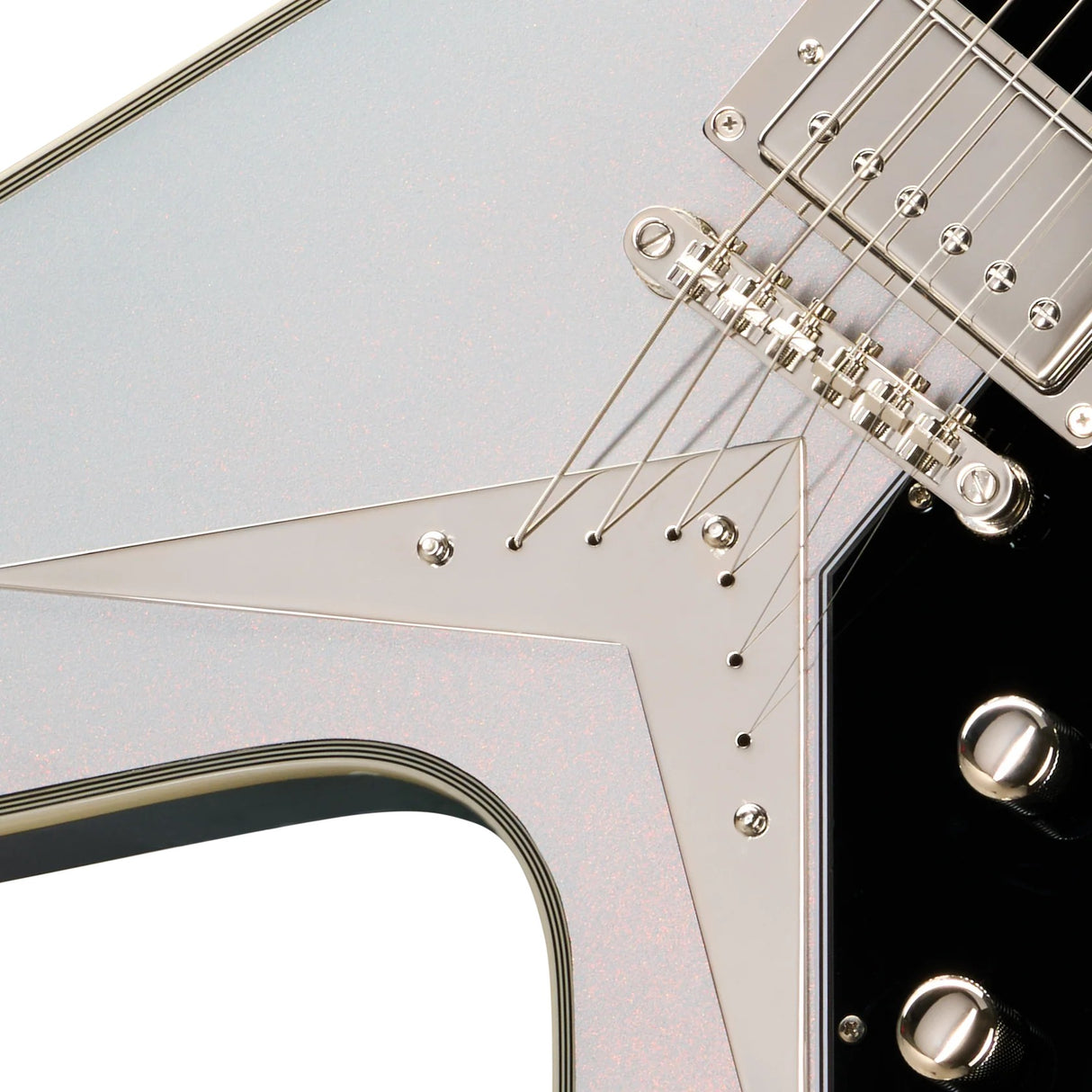 Epiphone Futura Flying V Custom Electric Guitar - Quicksilver Shift