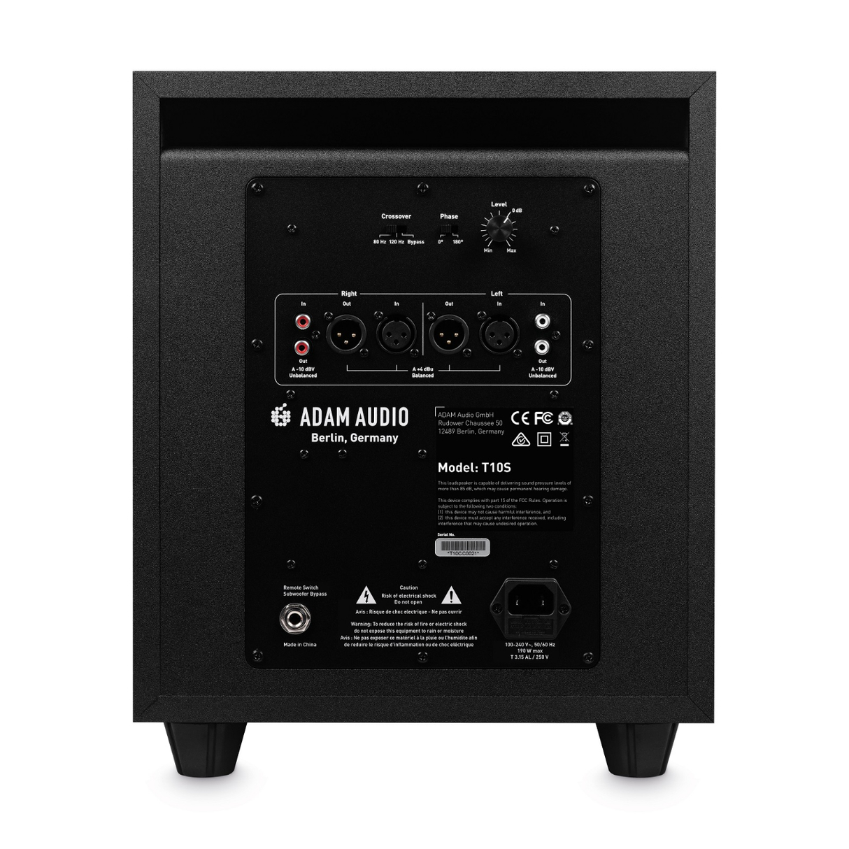 ADAM T10S Active 10" Subwoofer - Preorder - New