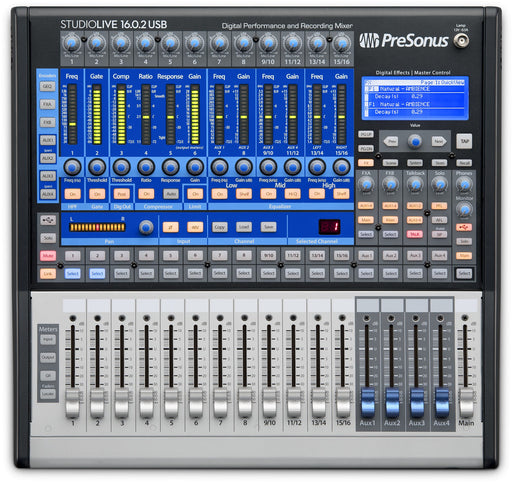 Presonus StudioLive 16.0.2 USB 16x2 Performance And Recording Digital Mixer - New