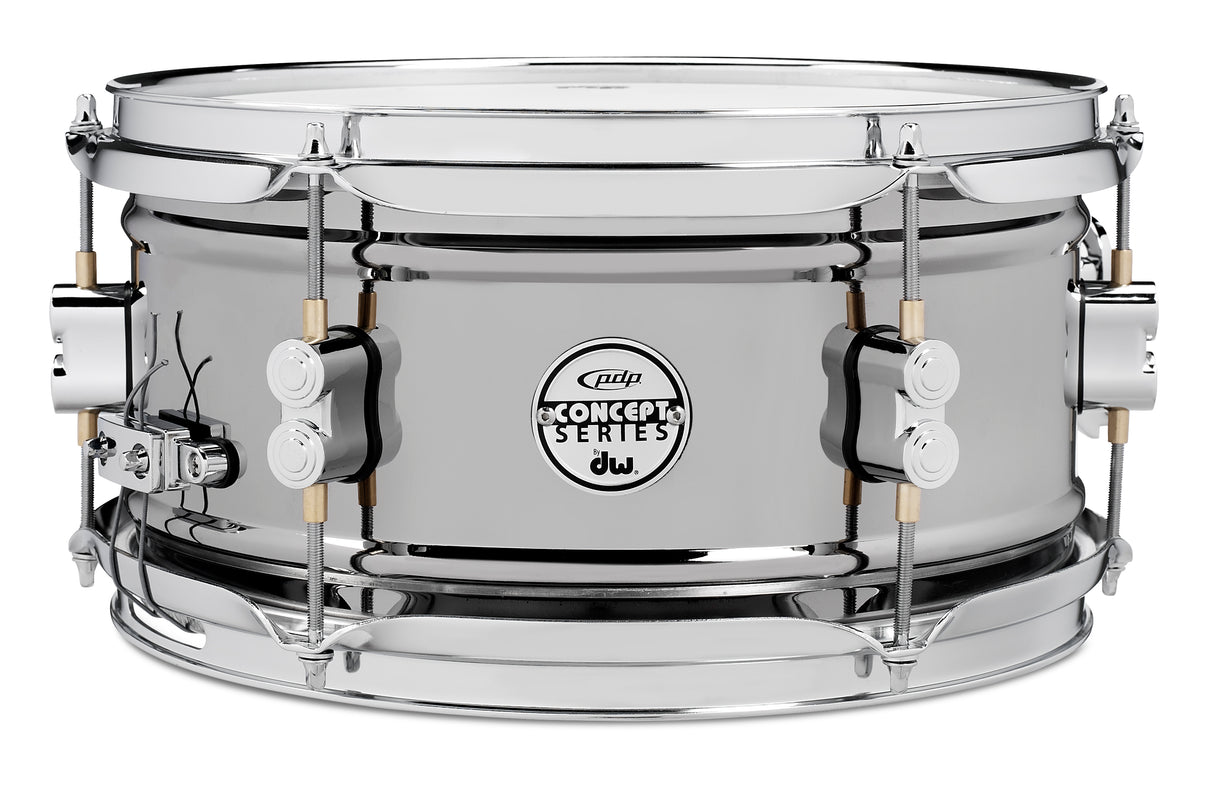 PDP PDSN0612BNCR 12" x 6" Concept Series Snare Drum - Black Nickel Over Steel