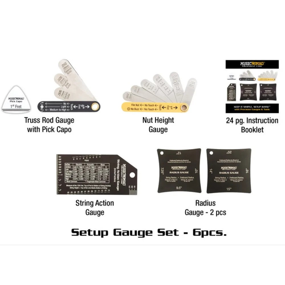 Music Nomad MN604 Precision Setup Gauge 6-Piece Set