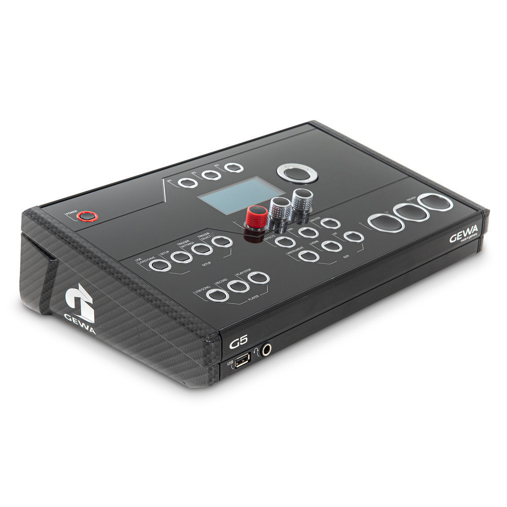 GEWA G5 Pro BS5 Complete 5-Piece Electronic Drum Set - Black Sparkle Shell