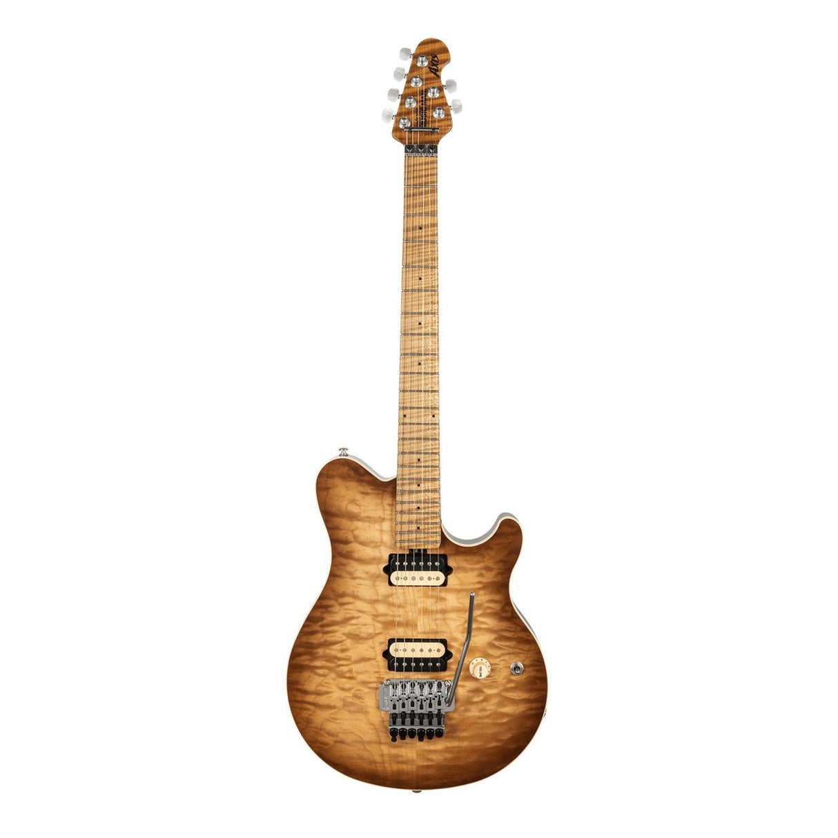 Ernie Ball Music Man Axis Electric Guitar - Honey Pot Quilt Satin