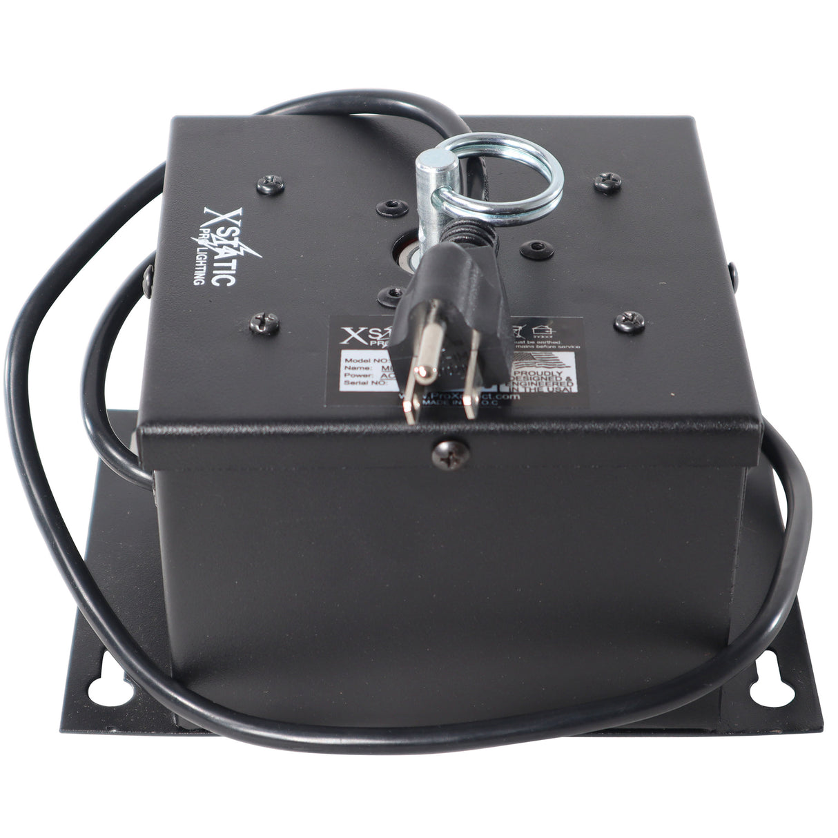 ProX X-MBM3 1 RPM Powered Rotating Disco Mirror Ball Motor with Ring – Supports 30-48-Inch Balls