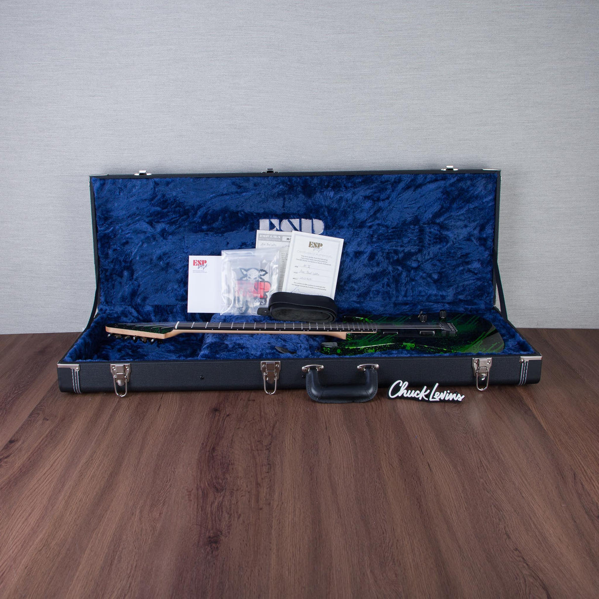 ESP USA M-II HT Electric Guitar - Alien Blood Splater - #US24803