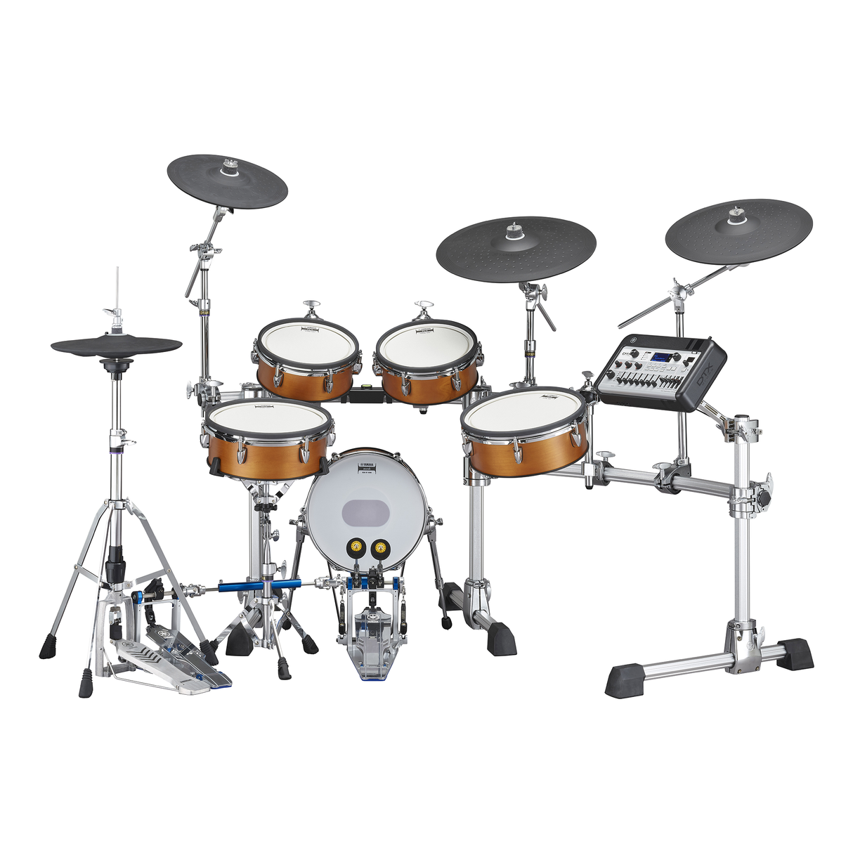 Yamaha DTX10K-X RW Electronic Drum Kit, TCS Pads - Real Wood Finish
