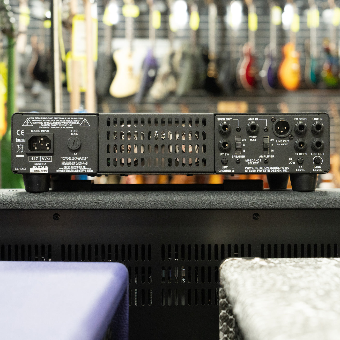 Fryette PS-100 Power Station - Reactive Load with 100-Watt Re-Amp (Attenuator) Sapphire Blue Panel - CHUCKSCLUSIVE 65th Anniversary Edition - New