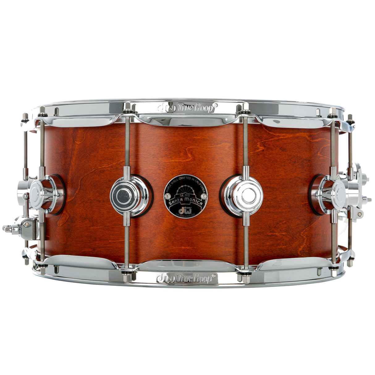 Drum Workshop 14" x 6.5" Collector's Series Santa Monica Snare Drum - Tobacco Satin Oil With Chrome Hardware