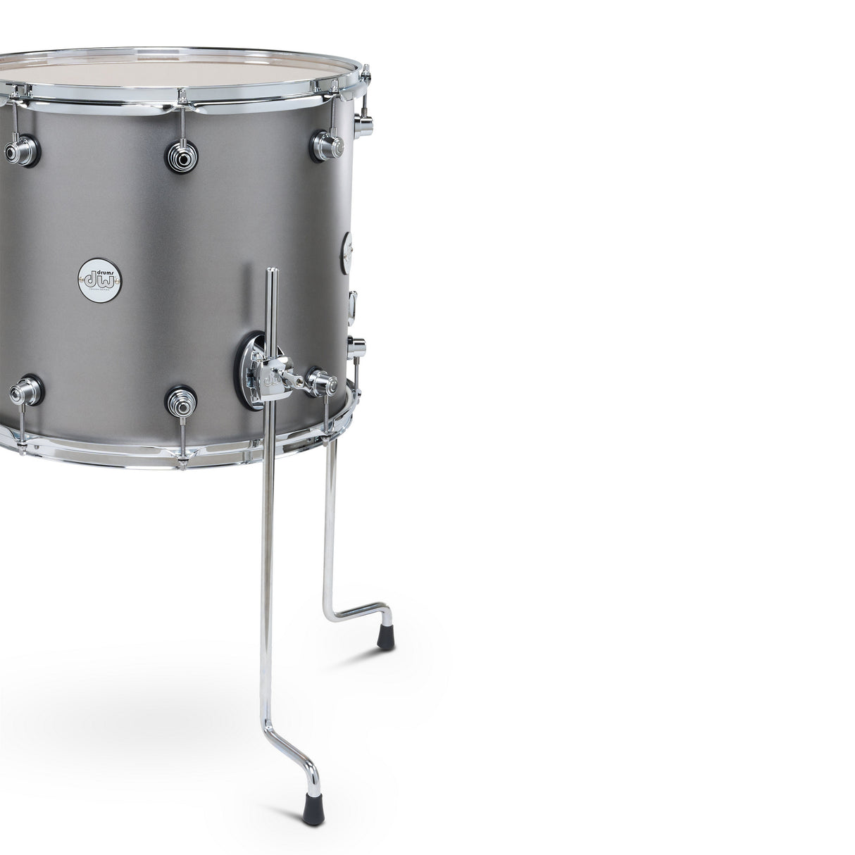 DW Design Series 3-Piece Shell Pack with 22-Inch Kick Drum - Titanium Satin