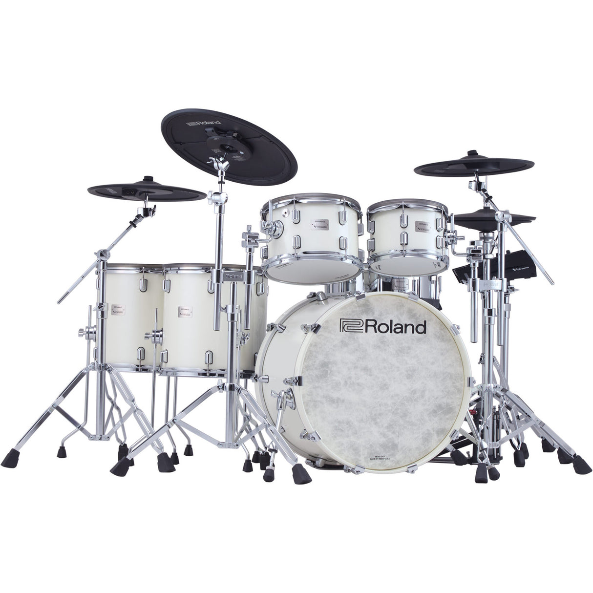 Roland V-Drums Acoustic Design VAD716 Electronic Drum Set - Pearl White