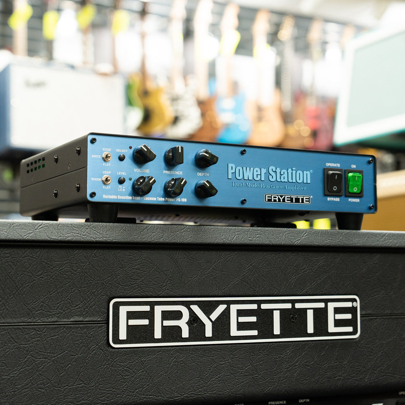 Fryette PS-100 Power Station - Reactive Load with 100-Watt Re-Amp (Attenuator) Sapphire Blue Panel - CHUCKSCLUSIVE 65th Anniversary Edition - New