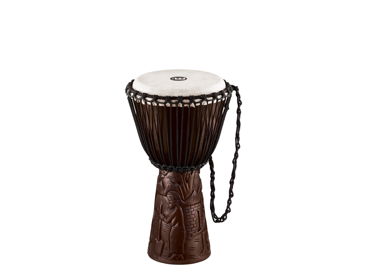 Meinl PROADJ2-M Professional African Style Djembe 10" Village Carving