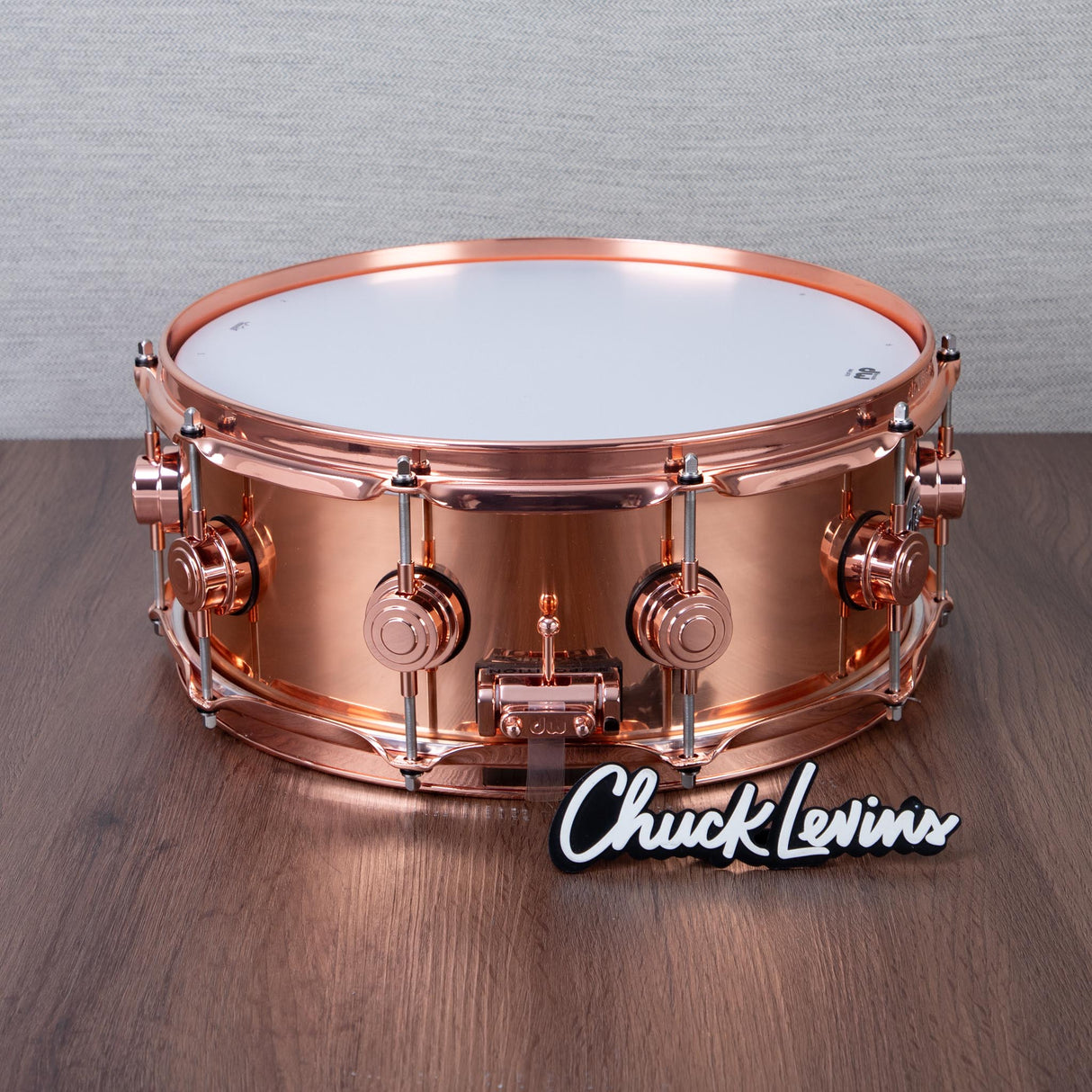 DW 5.5 x 14-Inch Collector's Copper Snare Drum - Copper Hardware
