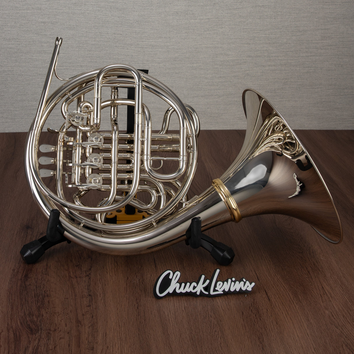 Hans Hoyer 6802NSA Heritage F/Bb Double French Horn - String Linkage, Nickel Silver Finish