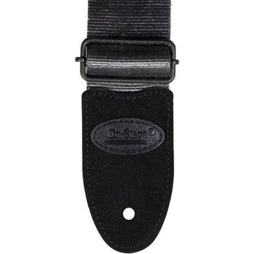 On-Stage GSA20GR 2-Inch Seatbelt Guitar Strap - Grey