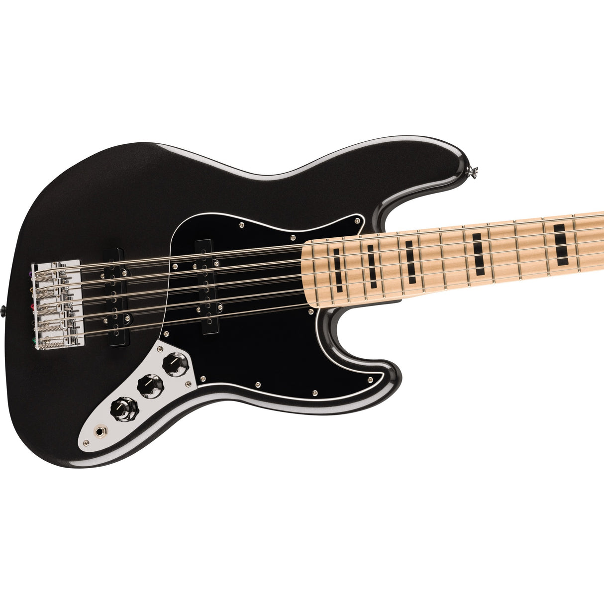 Squier Affinity Series Active Jazz 5-String Electric Bass Guitar - Black Metallic