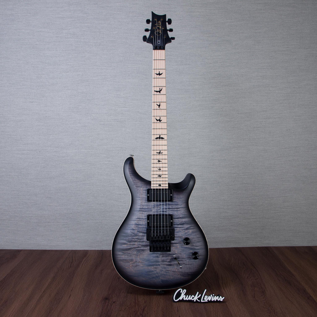 PRS CE 24 Dustie Waring Signature Floyd Electric Guitar - Faded Blue Smokeburst - #230366713
