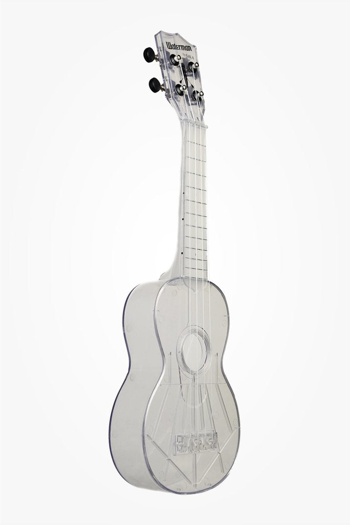 Kala Waterman Soprano Composite Translucent Ukulele - Gloss All Clear - New