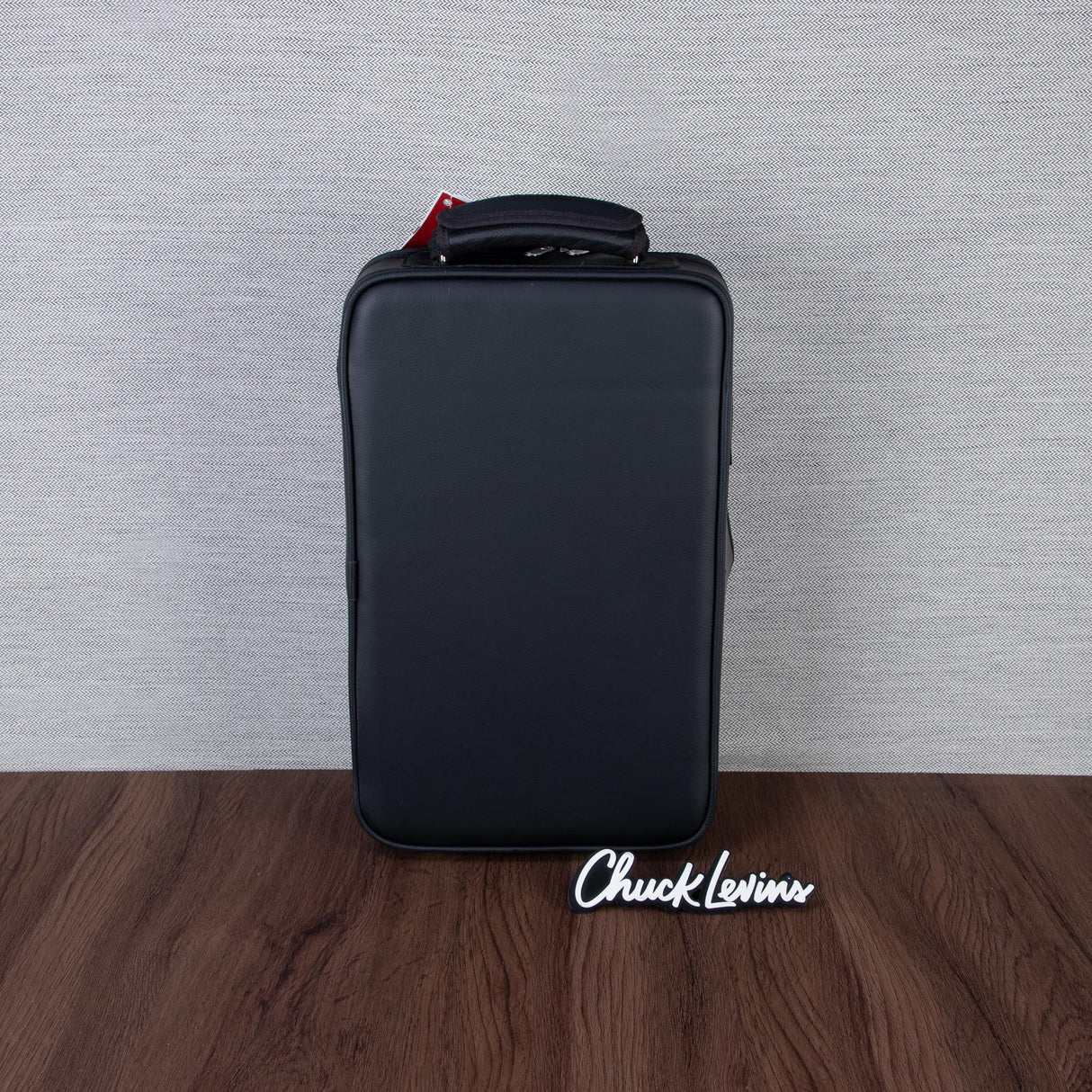 Marcus Bonna Compact Case for 2 A/Bb Clarinets - Black Leather, Silver Metal Logo
