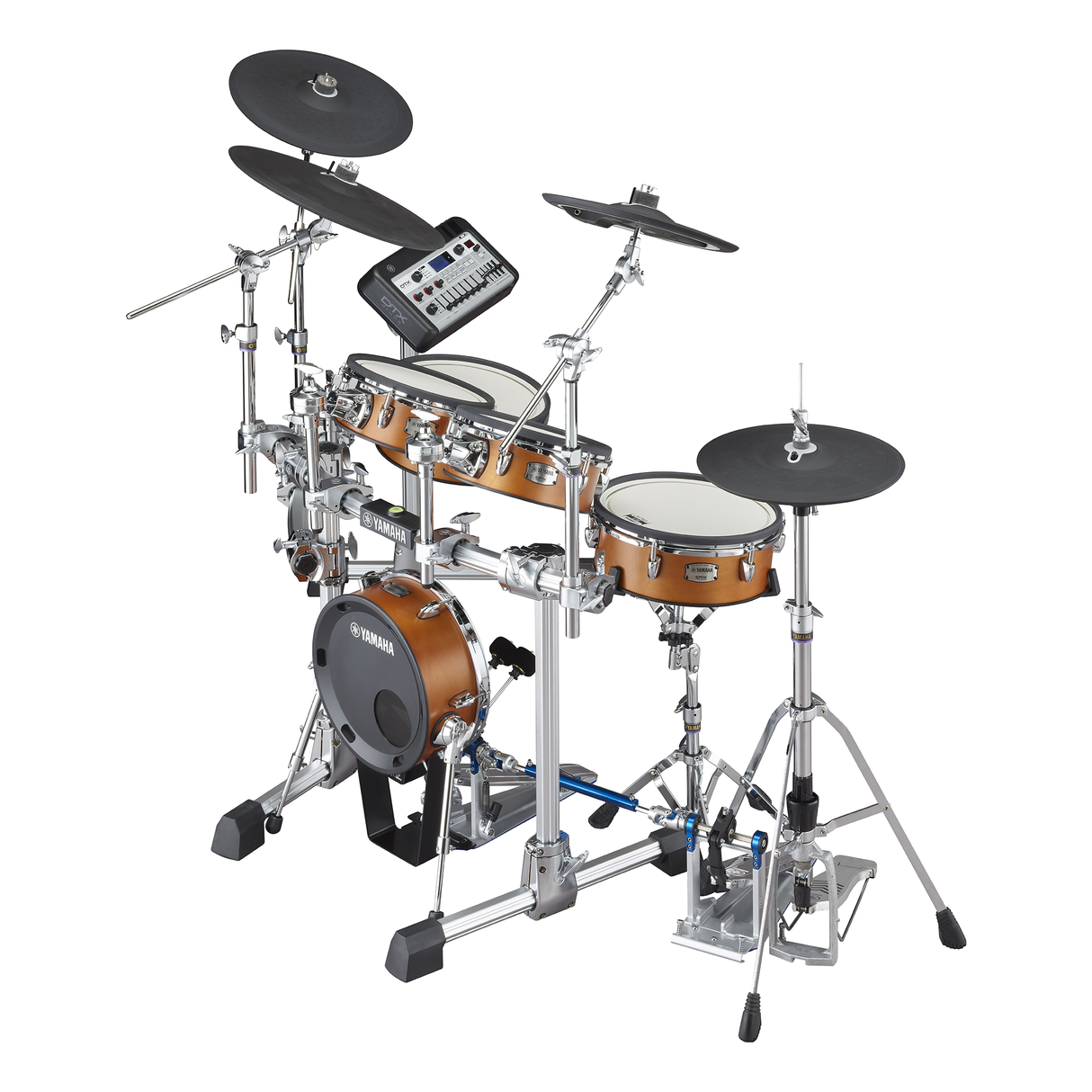 Yamaha DTX10K-X RW Electronic Drum Kit, TCS Pads - Real Wood Finish