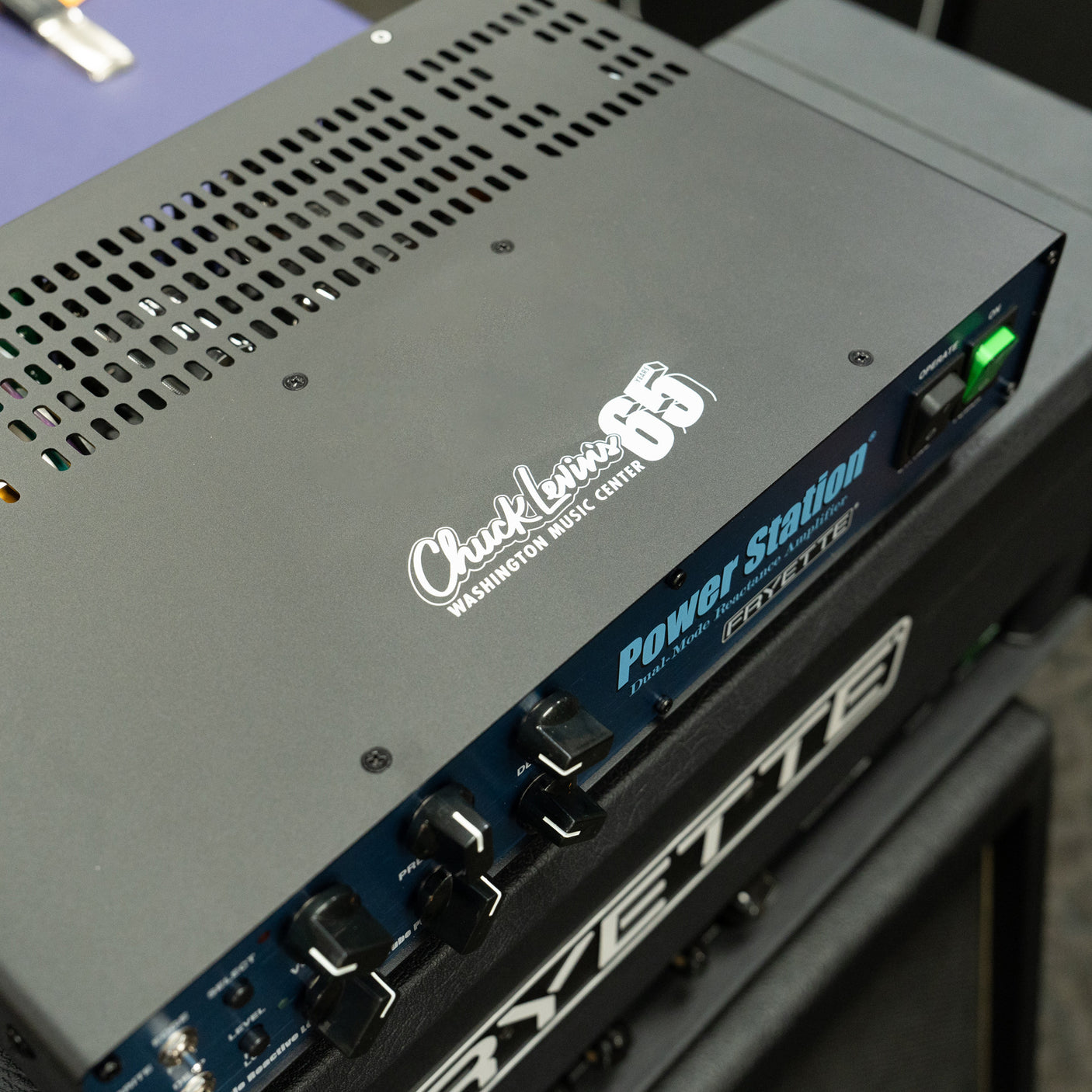 Fryette PS-100 Power Station - Reactive Load with 100-Watt Re-Amp (Attenuator) Sapphire Blue Panel - CHUCKSCLUSIVE 65th Anniversary Edition - New