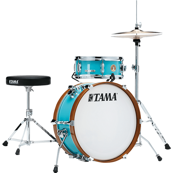 Tama Club-JAM 2-Piece Mini Kit - Aqua Blue Wrap Finish
